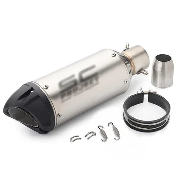 

Motorcycle 51mm Stainless Steel Exhaust Pipe For KAWASAKI versys 1000 z1000 ninja zx 250 For HONDA cb 600f vfr 800f xr 250