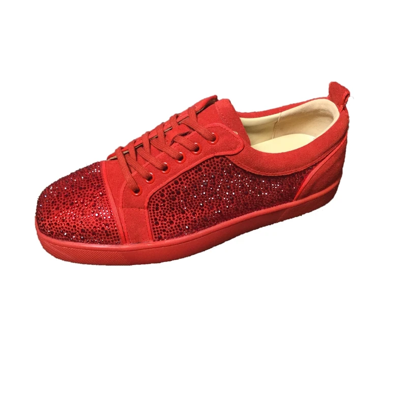 

Men shoes Blue Lace up Rivet Red bottoms Sneakers shoes high heels shoes for men Leather Loafers Leather 2019 Footwear