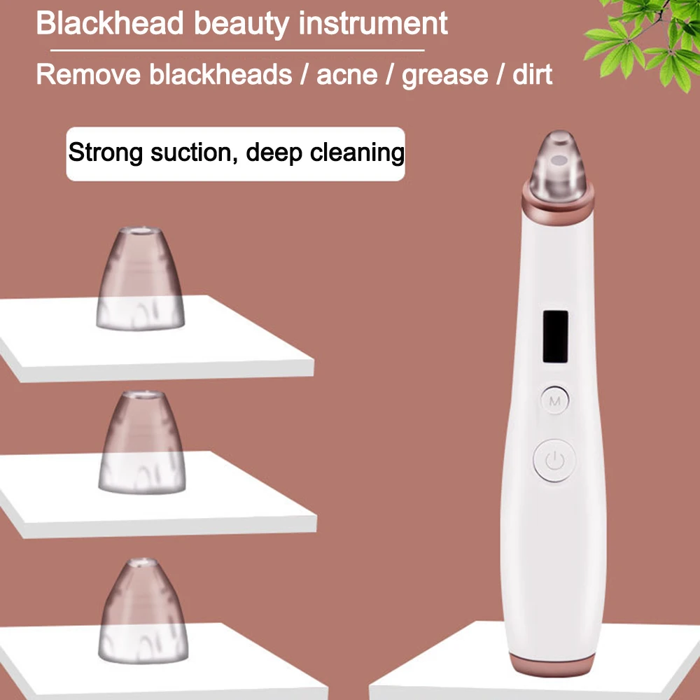 

Wakeforyou Beauty Blackhead Remover Deep Face Pore Vacuum Acne Cleaner Pimple Skin Tag Nose Cleansing Instrument Skin Care Tools