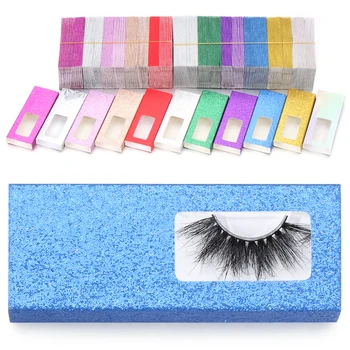 

25 Pcs Lightweight Empty False Eyelash Case Box Travel Home Compact Carrying Storage Holder Cosmetic Accessory Dustproof Packing