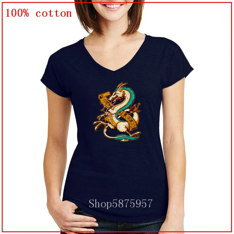 Новая японская рубашка с рисунком аниме Драган женская футболка спирта крест дух