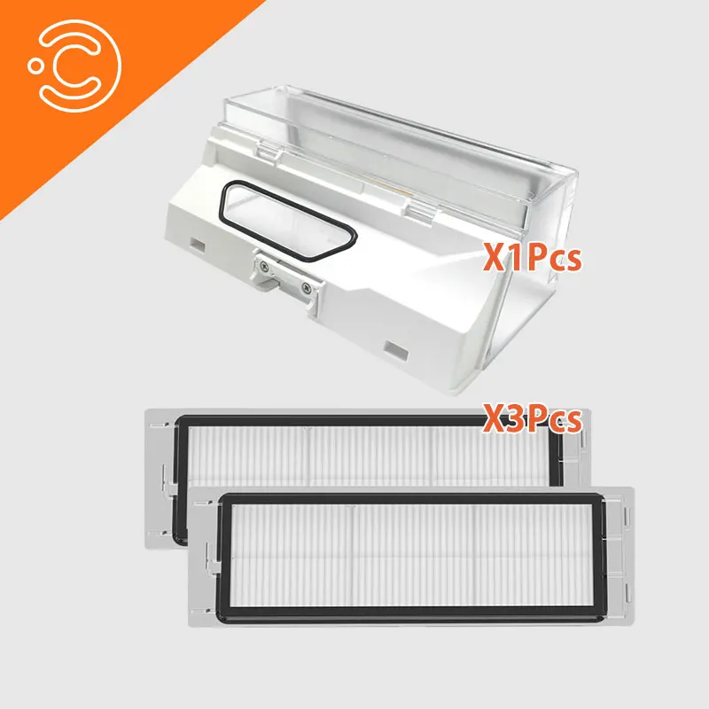 

Vacuum Cleaner dust box washable filter for roborock S50 S51 S55 robot vacuum cleaner replacement parts set