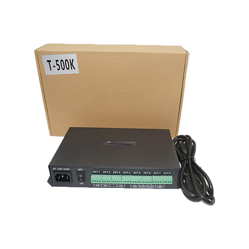 Светодиодный контроллер T500K компьютерный онлайн TTL сигнал RGB Полноцветный WS2801 WS2811