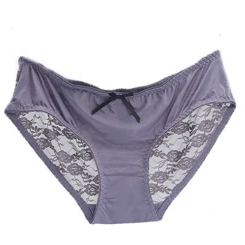 

Sexy Seamless Net Yarn Underwear Low Waist Women Briefs Elegant Luxurious Transparent Breathable Panties Lace Calcinha Lingerie