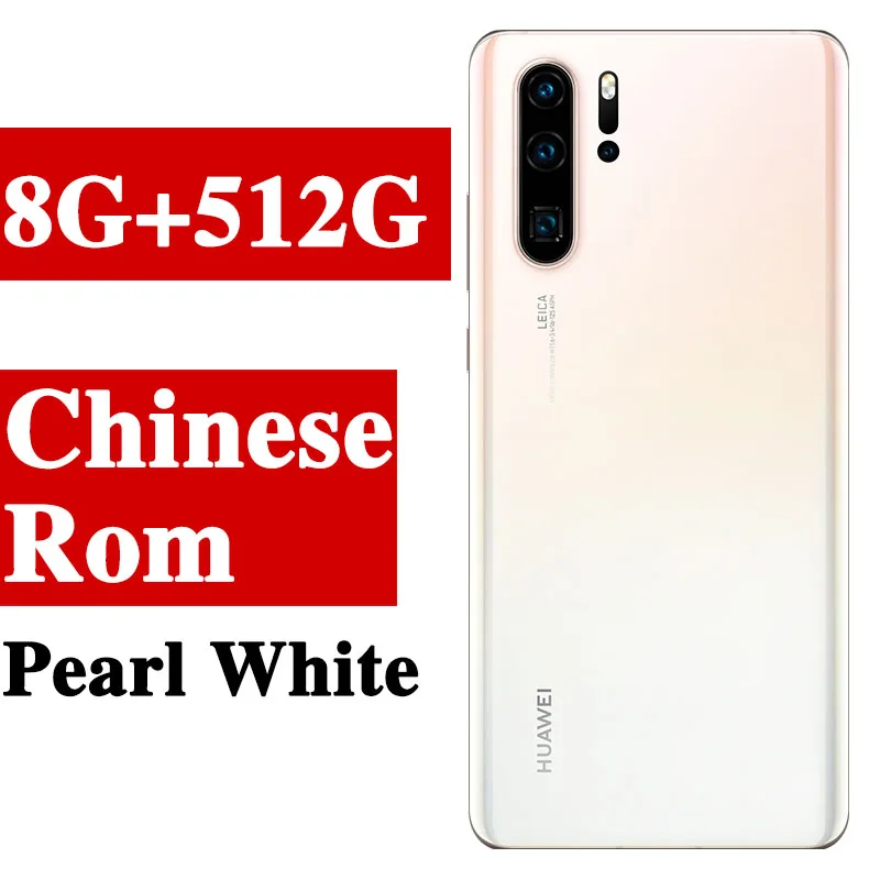 8G 512G Pearl white Глобальная Версия Дополнительно huawei P30 Pro мобильный телефон 6,47 ''полный экран OLED Kirin 980 смартфон NFC GPS Android 9,1 5 камер - Цвет: 8G 512G Pearl white