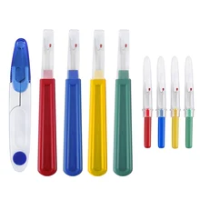 8 шт./компл. практичный Портативный лоскутное крестиком ножницы для шитья труда Sacing машинка для стрижки СНиП инструменты Ручка триммер по индивидуальному заказу нить