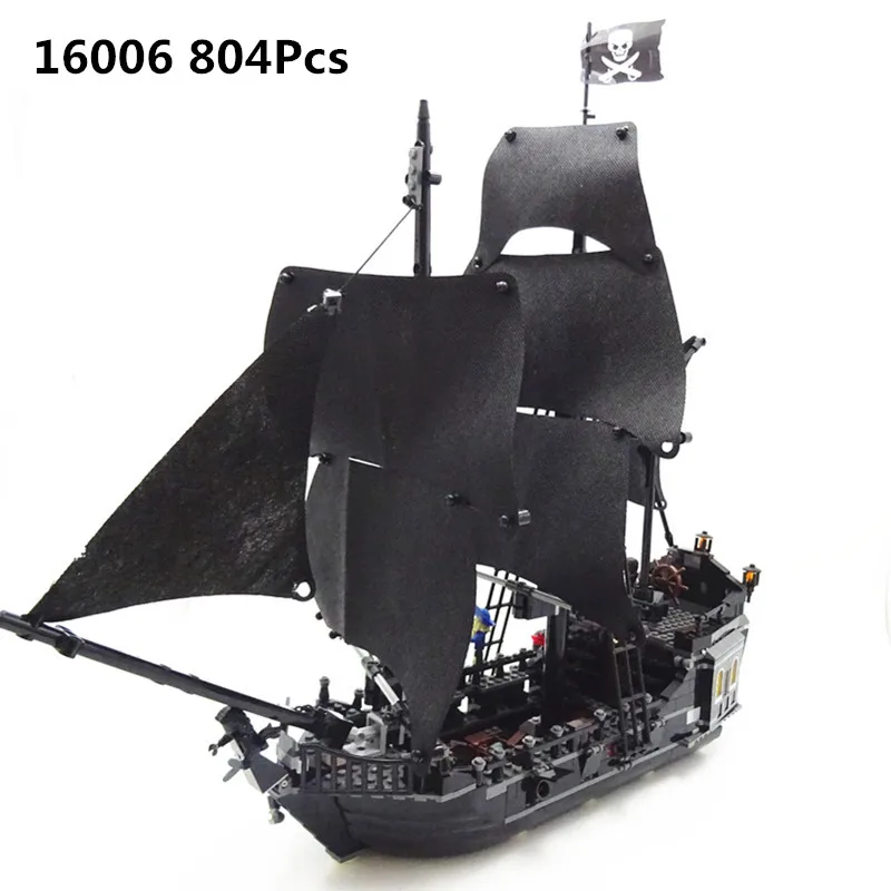 

16006 83006 804PCS building bricks blocks Pirates of the Caribbean the Black Pearl Ship compatible with 4184 toys for Children