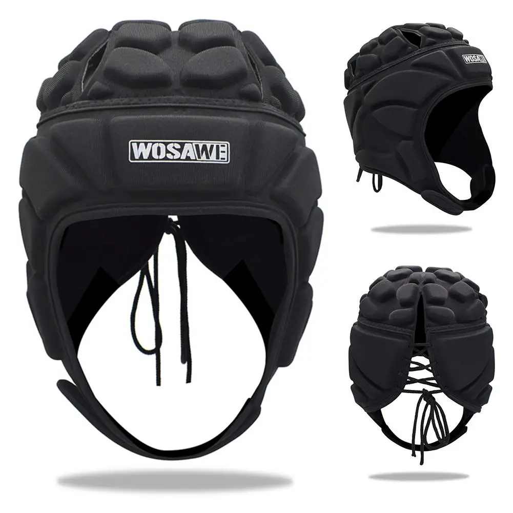 

Professional Sports Protective Headgear Soft Shell Football Soccer Helmet Sports Rugby Cap Cycling Motorcycle Head Protector Cap