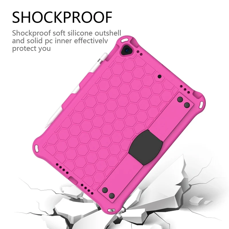 Case à Prova de Choque Seguro para Ipad Capa para Ipad Crianças Tablet Case Alça Suporte ar 2 10.2 6th 7th Geração Pro 11 2021 - Imagem 4