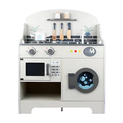 Simulation de cuisine classique pour enfants, jouet en bois 