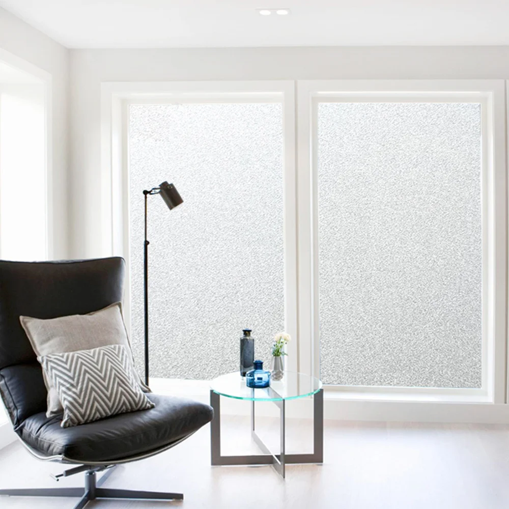 

Top Large Size Window Film Frosted Opaque Glass For Window Privacy Static Cling Glass Stickers Home Decor Bedroom Bathroom New
