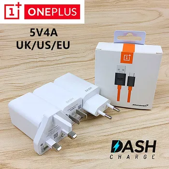 

Original Oneplus Dash Charger One plus 7 7t pro 6 6t 5 5t 3 3t EU/US/UK 5V4A Fast Dash Charge adapter & Mclaren USB Type C Cable
