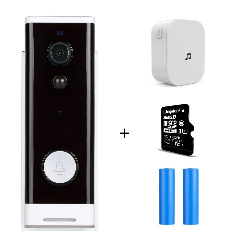 Option 4 Onvian видео дверной звонок камера 1080P HD WiFi дверной Звонок камера умная камера дверной звонок для квартиры ночное видение приложение управление - Цвет: Option 4
