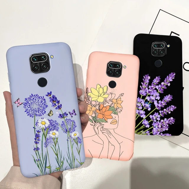 Xiaomi Redmi Note 9S / Note 9 Pro Funda Gel Tpu Silicona transparente  dibujo Flores 01