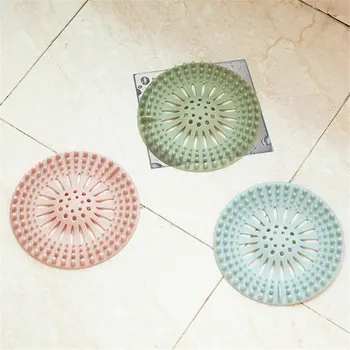 

Silicone Floor Drain Pad Bathroom Kitchen Hair Filter Sink Anti-clogging Creative Silicone Leakproof Strainers