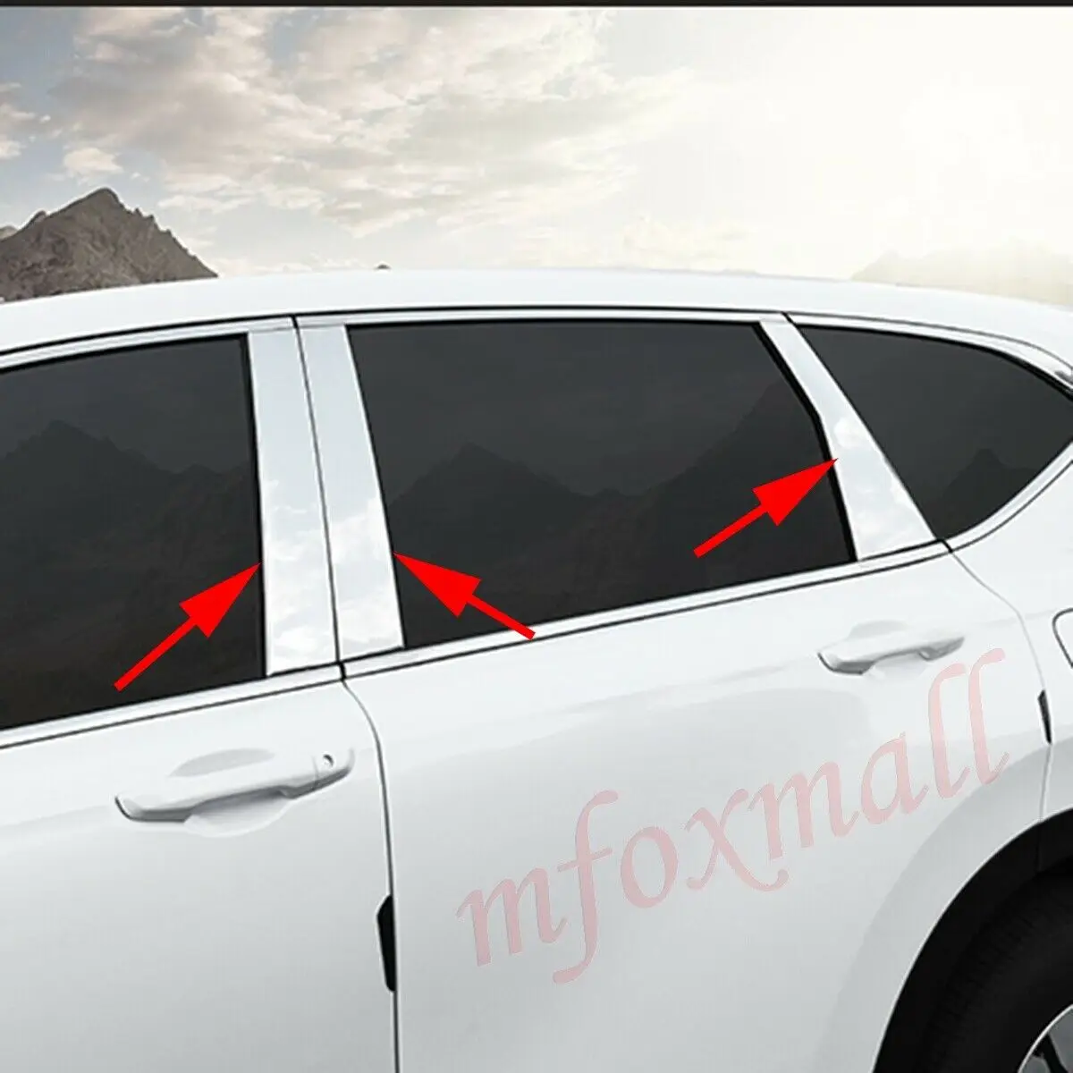 Нержавеющая сталь центр столба пост крышка отделка рамки Подходит для Honda CR-V 5th аксессуары