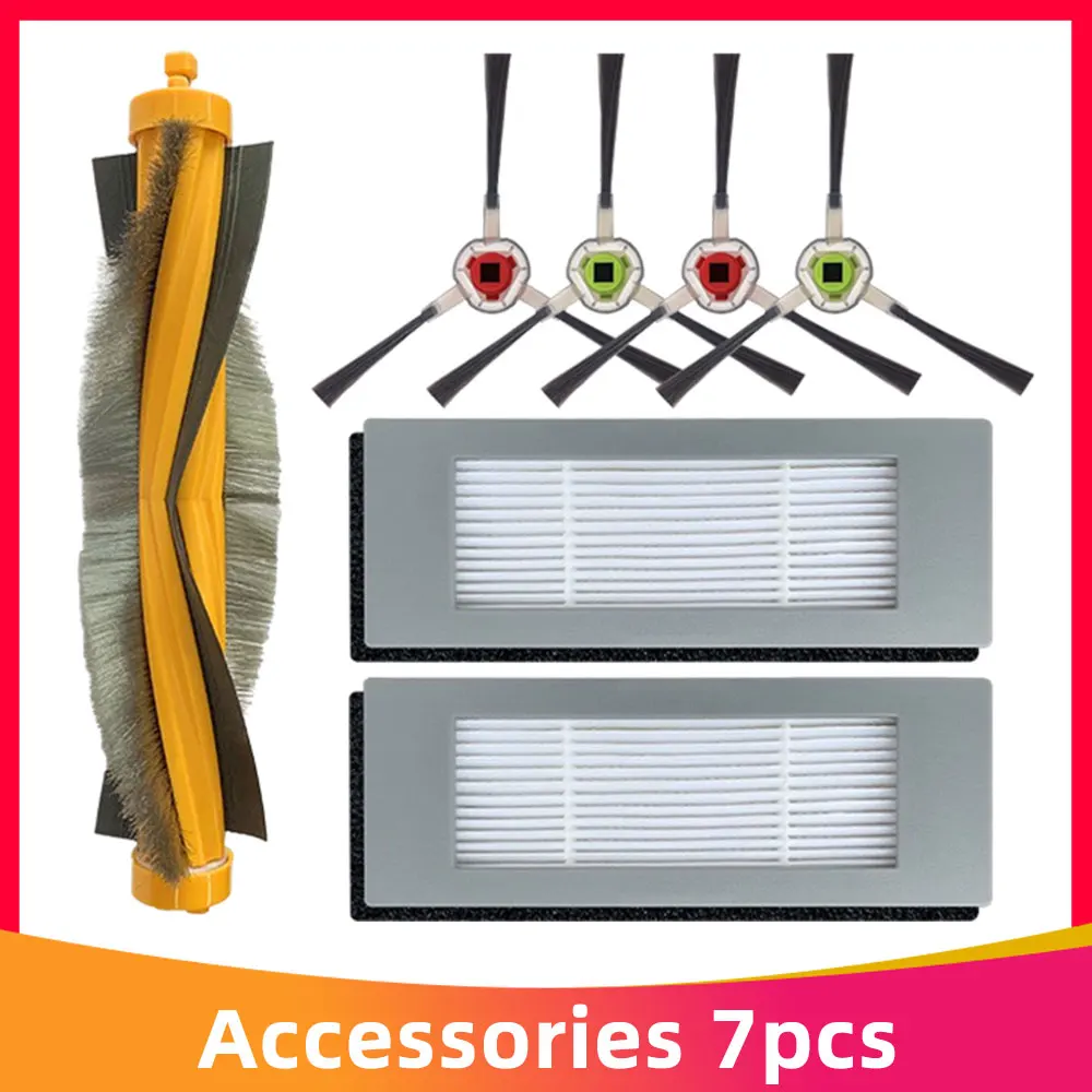 Washable Main Brush Hepa Filter Side Mop Cloth Dust Box Castor Replacement Kit for ECOVACS DEEBOT OZMO 600 Vacuum Hoover | Бытовая