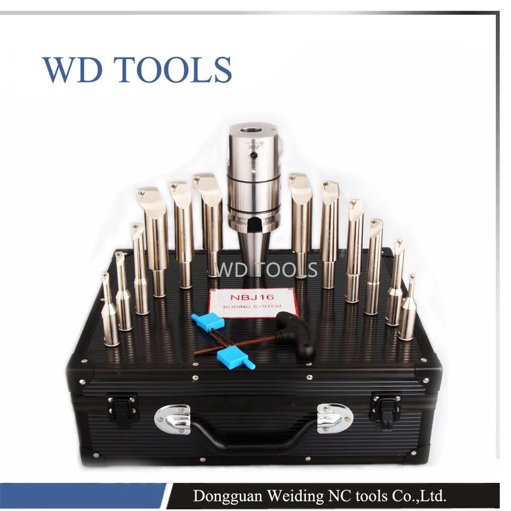 

Precision boring system NBJ16 12PCS boring bars set +suitable inserts for aluminium working