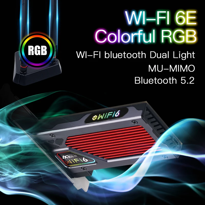 Настольный Wi Fi 6E AX210 беспроводной сетевой адаптер 2 4G/5G/6 ГГц Intel AX210NGW Bluetooth 5 802.11AX PCIe