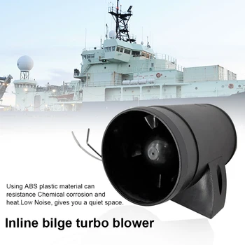

Exhaust Fan In-Line Air Vent Yacht Marine Boat RV Outdoor ABS Low Noise Accessories Easy Install Ventilation Bilge Turbo Blower