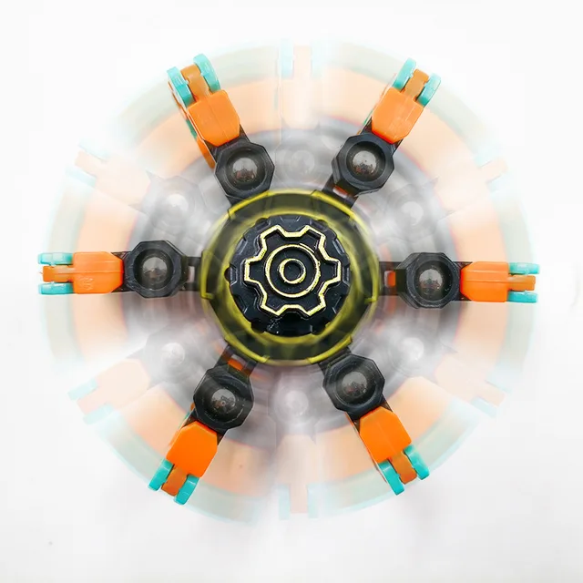 Mechanical Fingertip Gyro Rotation DIY Decompression Stress Elimination Deformation Chain Children's Creative Puzzle Robot Toy 5