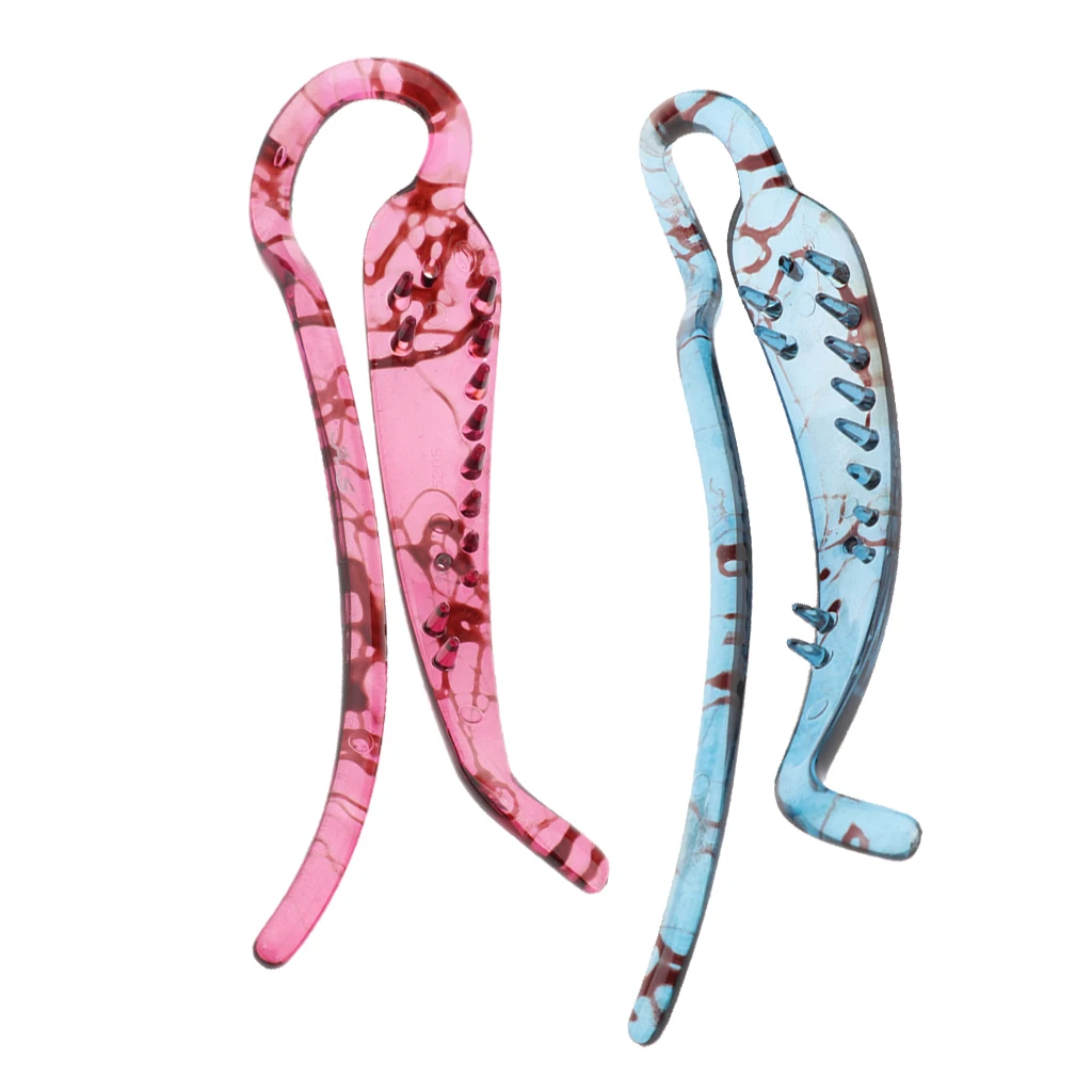 2X Banana Hair Clip Hair Claw Hair Comb - Simple Elegant Design for Long Thin Stick Hair - 11cm / 4.3 inch