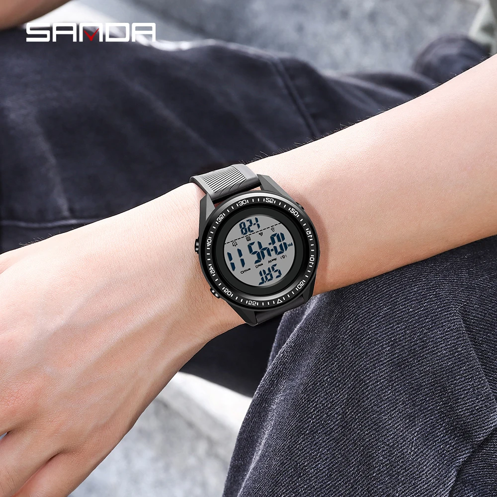 SANDA 2022 Fashion Sport Men's Watches Multifunction Waterproof Digital  Watch Men Wristwatch Clock Male Relogio Masculino 6013
