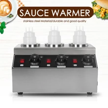 Соус теплее 3 бутылки воды Ванна Отопление шоколадный крем теплоизоляционная машина плавления всех видов соуса кухонное оборудование