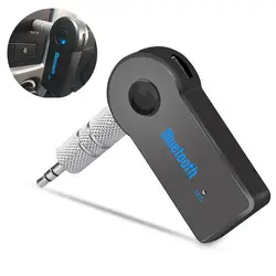Receptor de Audio auxiliar para coche, adaptador con Bluetooth, estéreo, manos libres, con micrófono