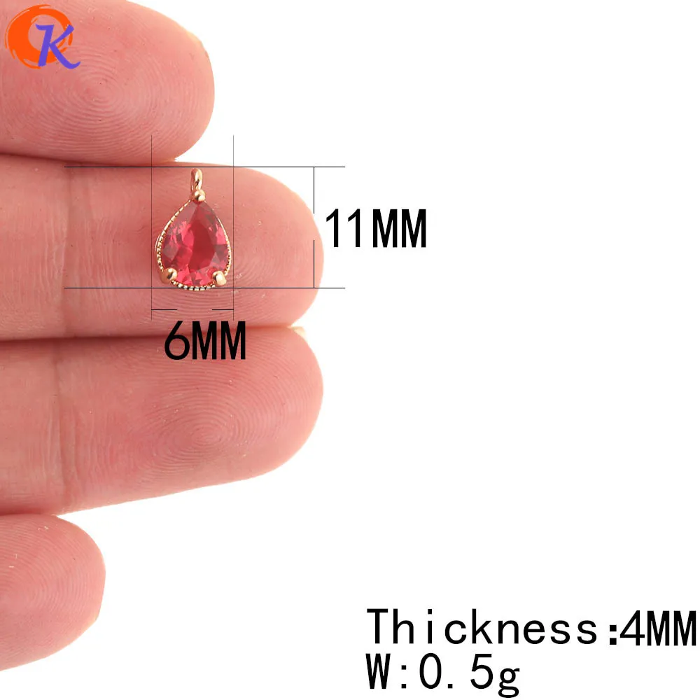 Cordial дизайн 100 шт 6*11 мм ювелирные аксессуары/DIY серьги изготовление/кулон/ручная работа/ювелирные изделия компоненты/хрустальные подвески