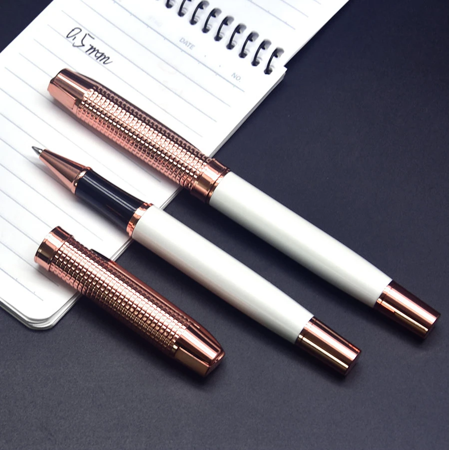 CCCAGYA A218 Новая креативная Высококачественная медная шариковая ручка цвета розового золота для офиса и школы 0,5 мм перьевая подарочная ручка в деловом стиле