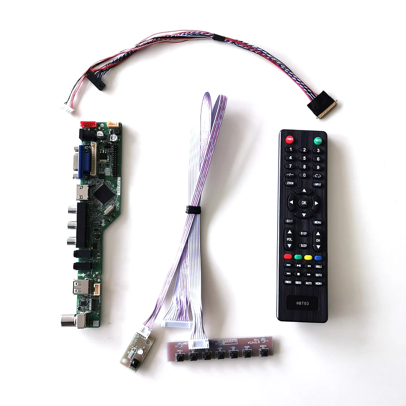 Для LTN156AT32-T01/W01/W02 1366*768 TV56 дисплейный контроллер привода карта WLED LVDS 40Pin 15 6 &quotVGA USB AV