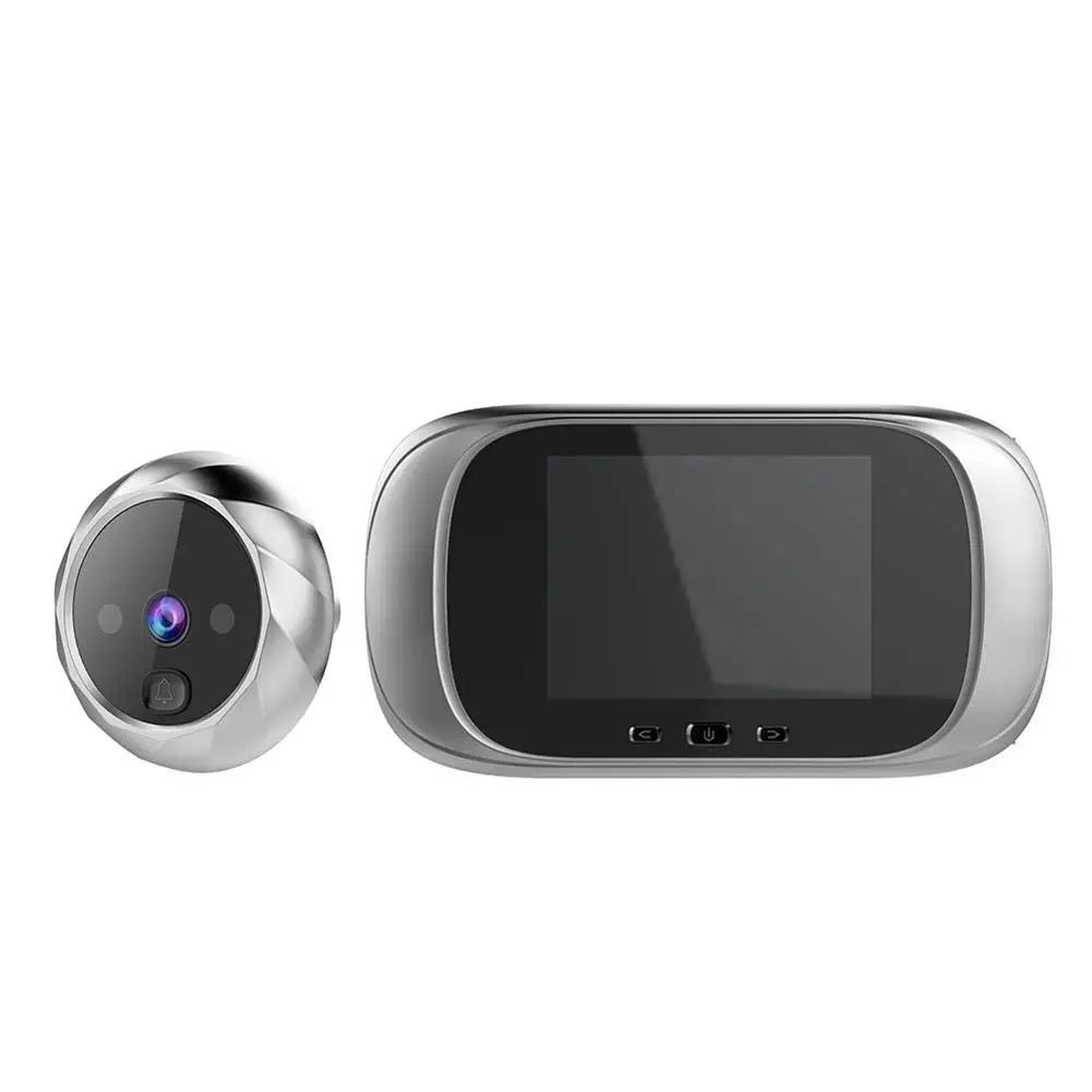 DishyKooker 2,8 дюймовый умный электронный видео дверной звонок кошачий глаз с инфракрасной камерой ночного видения с памятью