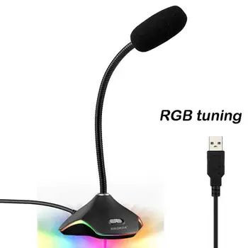 

USB Microphone For Computer With Led Light RGB Tuning