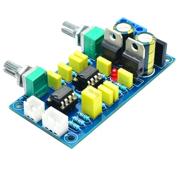 

Replacement Practical Dual Power Accessories Volume Adjustment PCB Audio Subwoofer Pre-Amplifier Low Pass Filter Board Bass