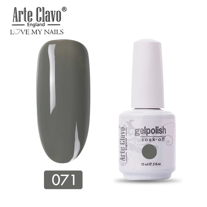 11071 Arte Clavo, 15 мл, 47 цветов, зима, Прямая поставка, сделай сам, УФ-гель для ногтей, дизайн ногтей, гель, замачиваемый, зимний полуперманентный лак - Цвет: 11071