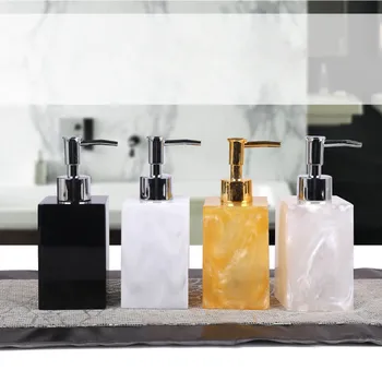 

Economical 5 Pcs Resin Bath Accessories Set Lotion Dispenser with Pump+Toothbrush Holder+Soap Dish+2 Tumbler Sets ds99