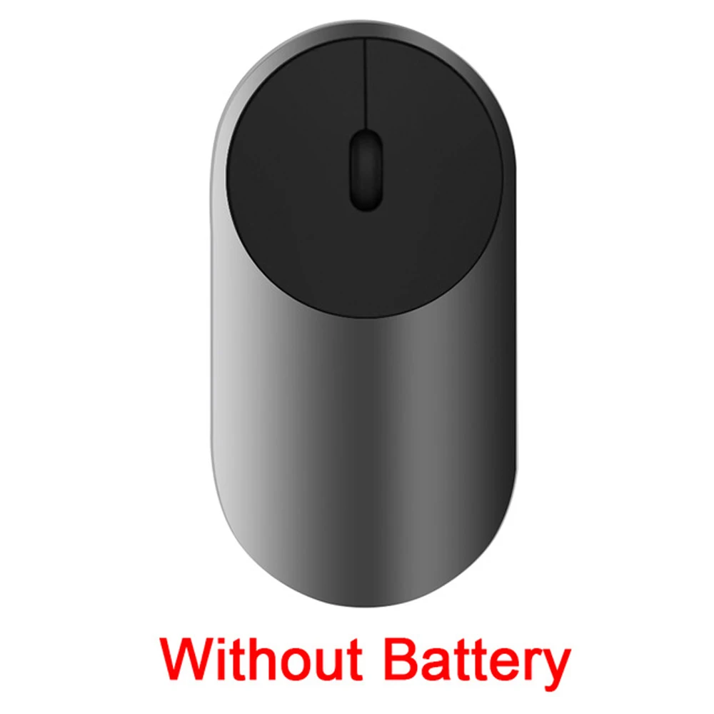 Dark gray No battery Оригинальная Xiaomi mi, беспроводная мышь, портативные игровые мыши, Alu mi nium, сплав ABS, 2,4 ГГц, Wi-Fi, Bluetooth, 4,0, управление - Цвет: Dark gray No battery