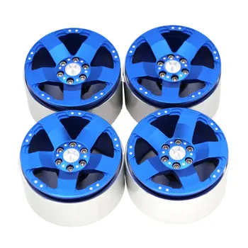 

4PCS Aluminum Alloy 2.2 Inch Beadlock Wheel Rims for 1/10 RC Rock Crawler Axial SCX10 Traxxas TRX4 Model Car Parts