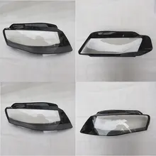 Los faros delanteros faros lámpara de cristal shell transparente máscaras para Audi A4 B8 2008 2012 lente cubierta de faro