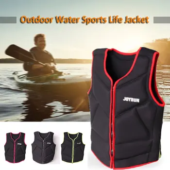 

Sea Canoeing Fishing Vest Sailing Adult Black Buoyancy Rescue Fishing Life Jacket Neoprene Swimming Floating Jacket Detachable