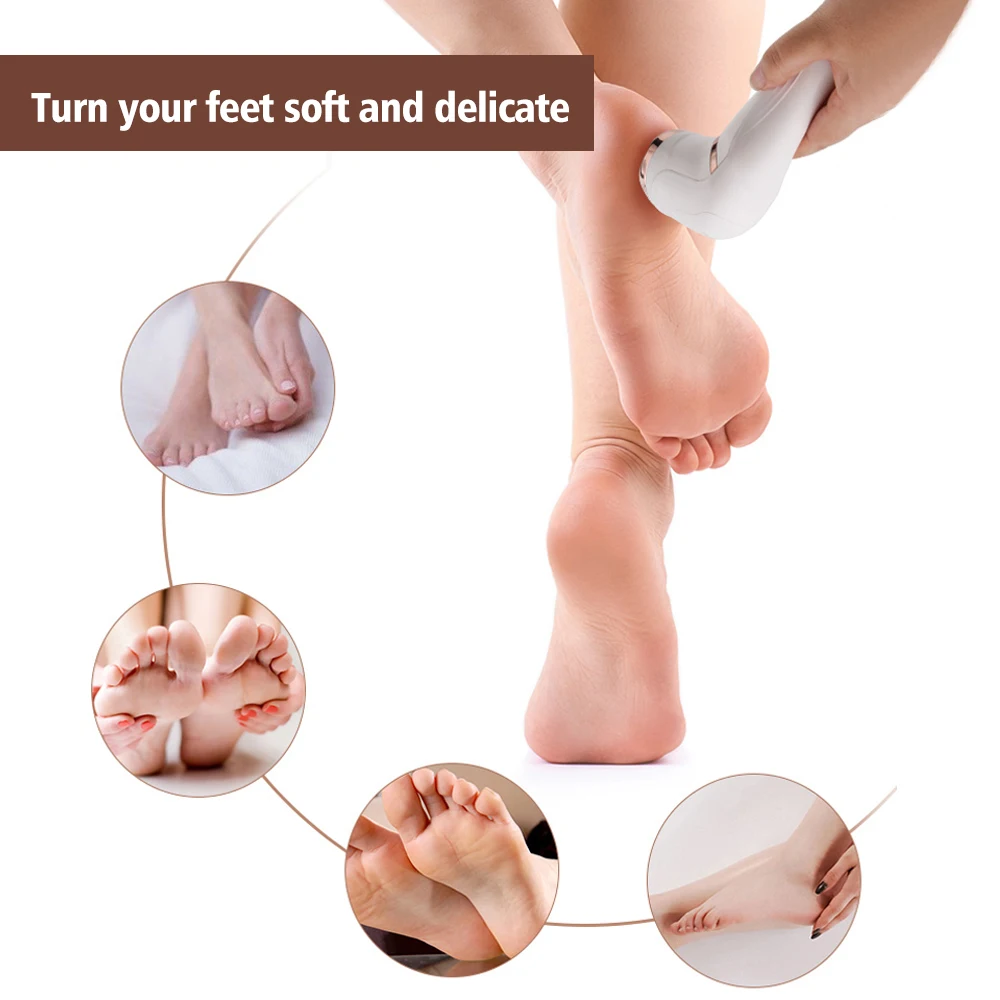 Electric Pedicure Foot Callus Remover Kit USB Portable Foot File Heels Dead Skin Callus Remove Dry Skin Feet Clean Device