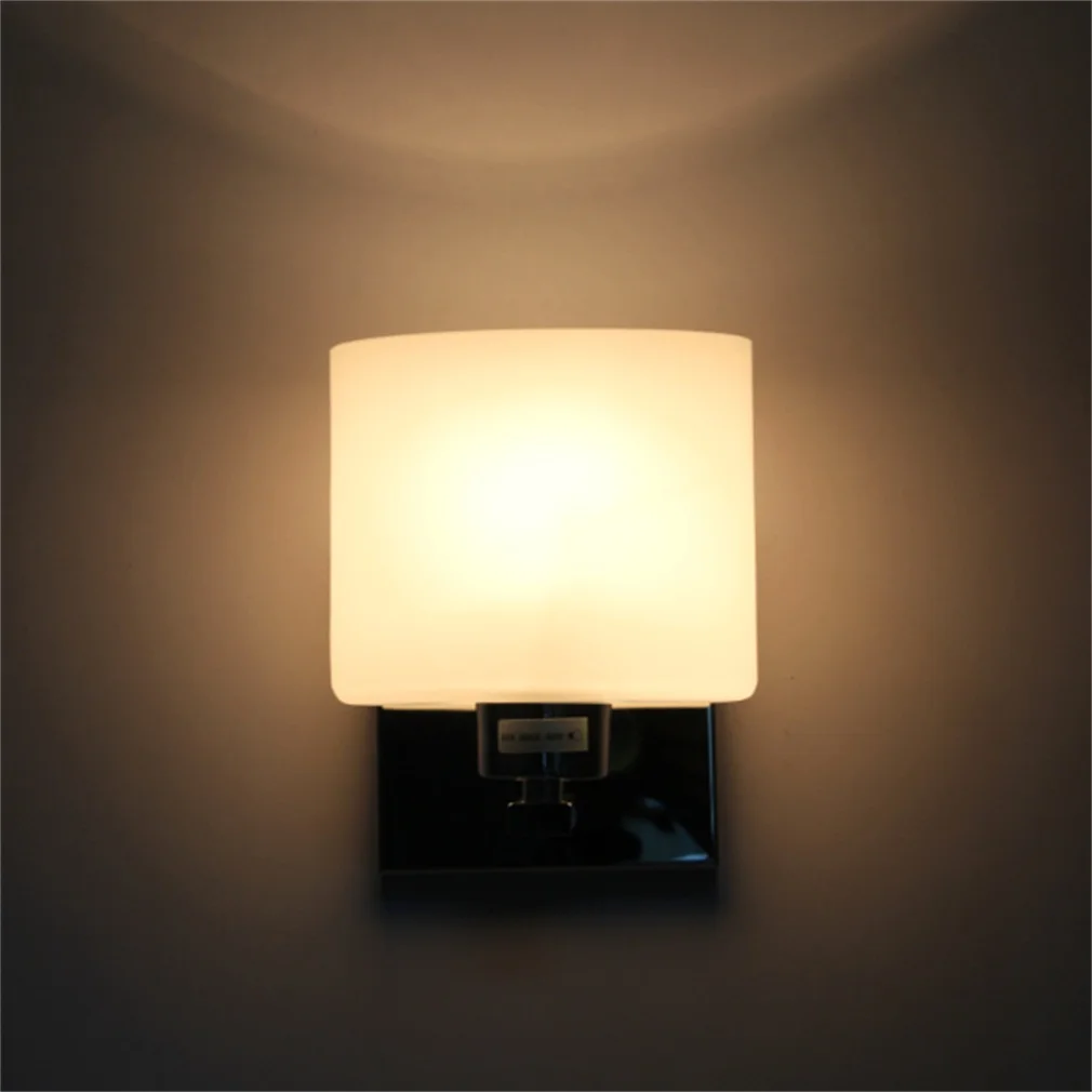 ICOCO высококачественный современный настенный светильник, стеклянная форма, хромированная лампа, бра для коридора, гостиной, абажур