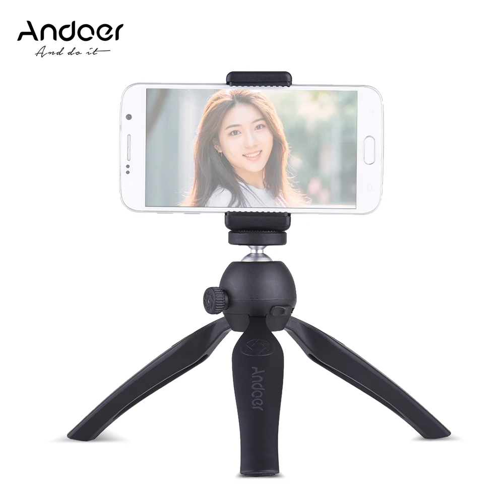Andoer K7 мини телефон штатив ж/регулируемый держатель телефона для DSLR камеры Экшн камеры 57-87 мм смартфон штатив селфи палка