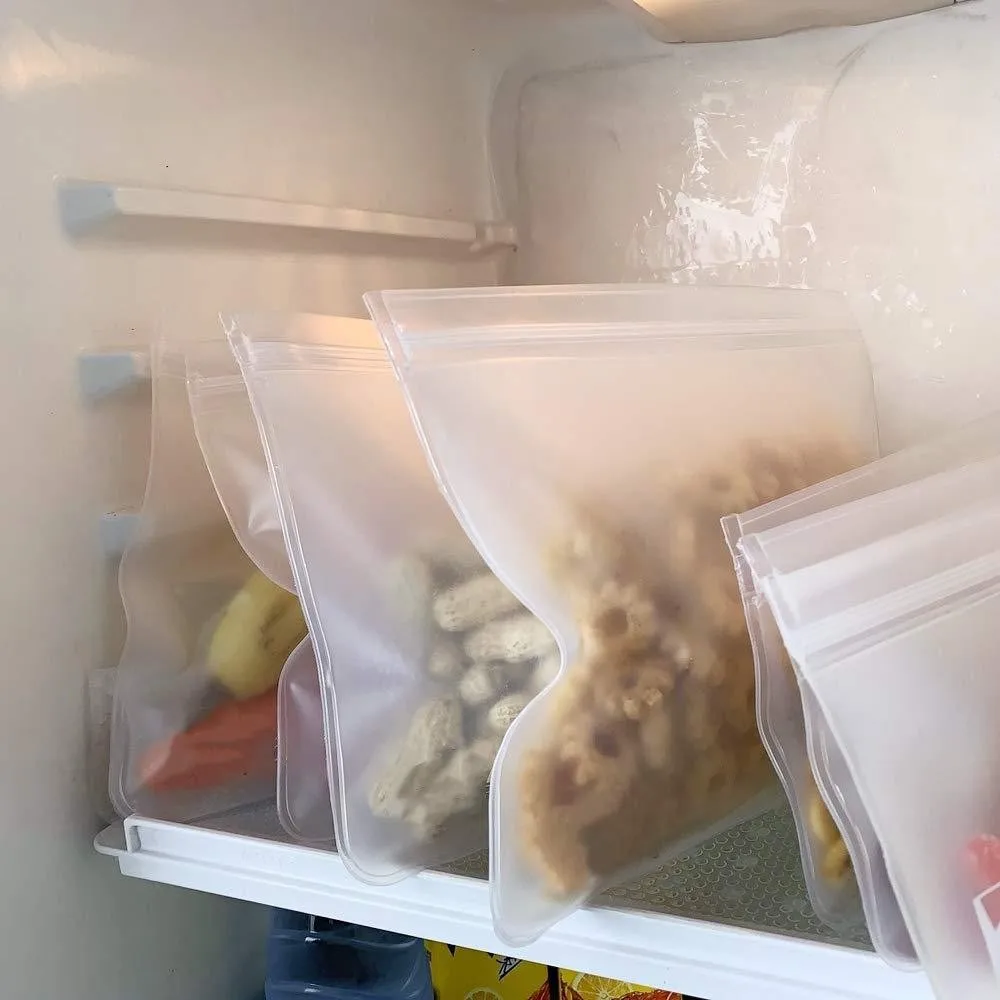 Многоразовая Сумка для хранения продуктов 6 штук герметичные овощные и фруктовые закуски Frozens сумки аксессуары для хранения для кухни Сумка для хранен