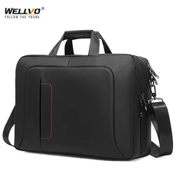 Men's Waterproof Oxford Briefcase Business Office Laptop Bags For Document Large Travel Handbags Quality Shoulder Bag XA749ZC
