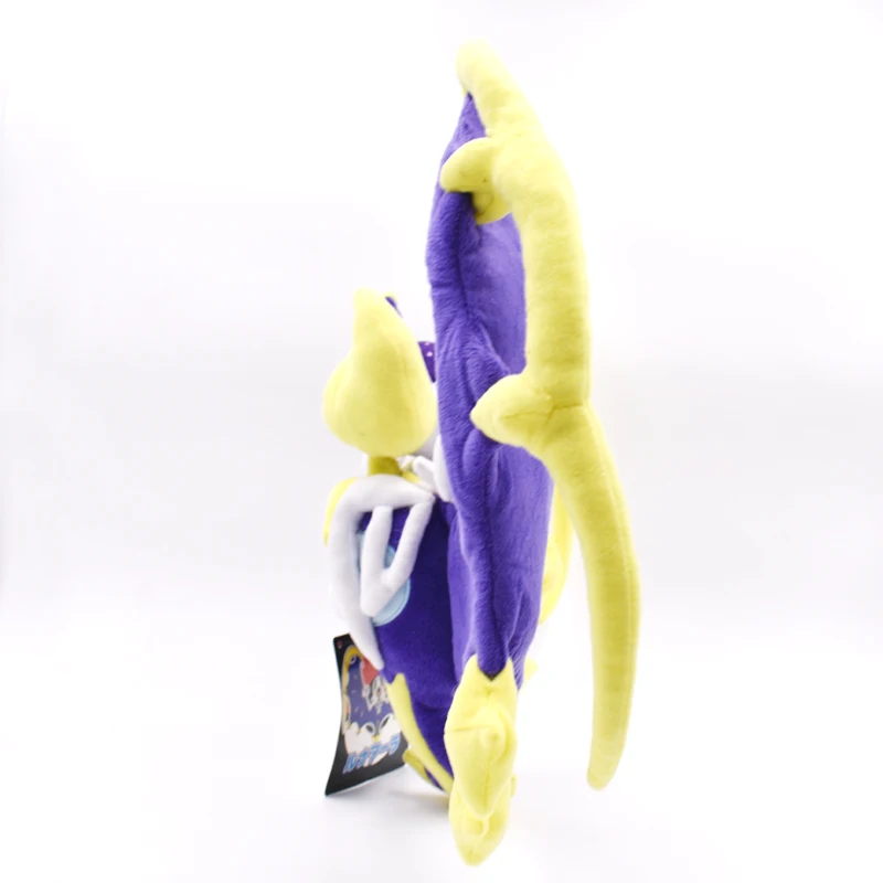 51X34 см Плюшевый Монстр Peluche Sun& Moon Lunala аниме мультфильм мягкие Милые Великолепные фиолетовые крылья Куклы Дети Рождественский подарок