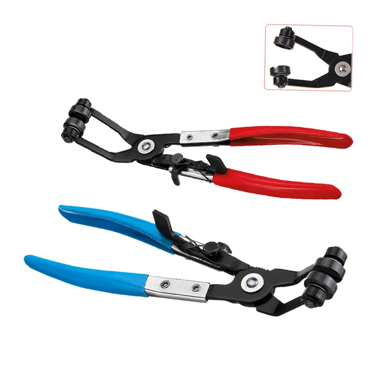 Angled 45°Pipe Hose Clamp Pliers Tool Hose Swivel Jaw Lock Clip Plier Brilliant 