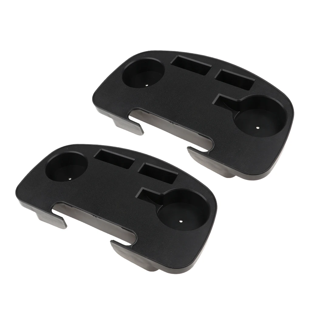 2 Pieces Folding Leisure Chair/Zero Gravity Chair Cup Holder with Mobile Phone Slot & Snack Tray 12.7'' x 7.4''