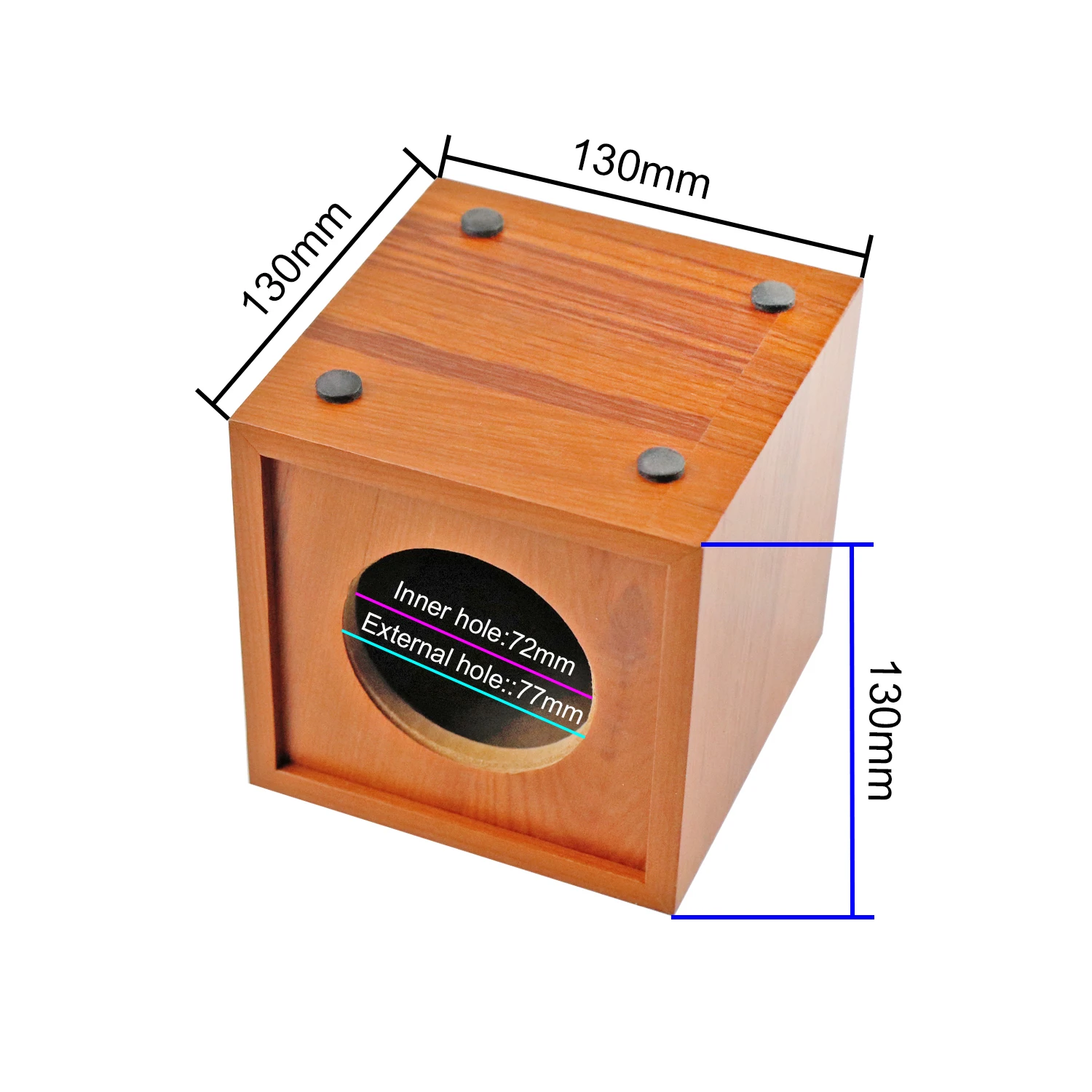 Alto-falante de Madeira Cabeças com Pinça Caixa de Satélite Shell de Desktop Caixa de Som de 3 Vazia para Diy para Unidade de Áudio de 75mm Ghxamp Peças 2 - Image 6